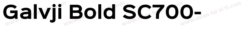 Galvji Bold SC700字体转换